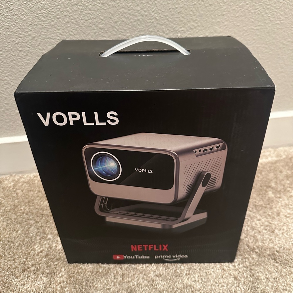 VOPLLS Projector with Netflix and YouTube